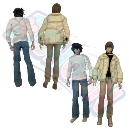 Death Note - L & Yagami Light - Real Action Heroes (No.332 & No.331) Medicom Toy