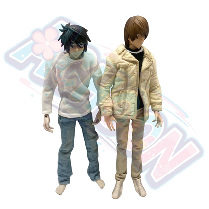 Death Note - L & Yagami Light - Real Action Heroes (No.332 & No.331) Medicom Toy