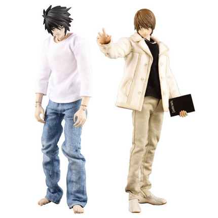 Death Note - L & Yagami Light - Real Action Heroes (No.332 & No.331) Medicom Toy