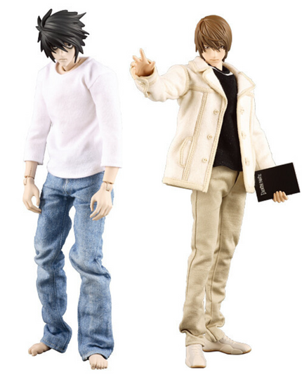 Death Note - L & Yagami Light - Real Action Heroes (No.332 & No.331) Medicom Toy