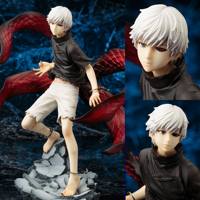 Tokyo Ghoul - Kaneki Ken - ARTFX J - 1/8 - Awakened ver. (Kotobukiya) + Bonus face plate